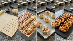 Slaninové šneky z listového těsta: křupavé pohoštění se sýrem a BBQ