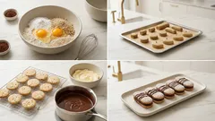 Pařížské tyčinky jako od babičky: ořechové těsto, kakaový krém a čokoláda