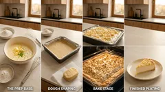 Krémový koláč ze zakysané smetany a 2 vajec: jednoduchý moučník ke kávě