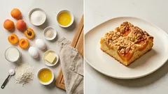 Letní meruňkový koláč na plech s drobenkou – nadýchaný a krásně šťavnatý