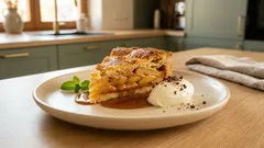 Karamelizovaný jablečný koláč: křehké těsto, šťavnatá jablka a voňavá skořice