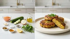 Čočkovo-cuketové karbanátky bez masa: křupavé placičky z pár surovin