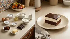 Pribináček řezy na lžičku: rychlý moučník na plech se třemi vrstvami