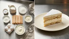 Nepečený piškotový dort s tvarohovým krémem: jednoduchý dezert do lednice