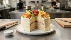 Slaný toustový dort bez pečení: efektní pohoštění, které připravíte dopředu