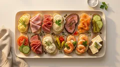 Obložené chlebíčky krok za krokem: univerzální základ a kombinace, co fungují