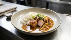 Vepřová plec na cibuli s rýží: šťavnatá klasika z jednoho hrnce