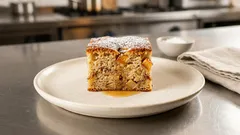 Vláčný jablečný koláč na plech se skořicí a ořechy – jednoduché třené těsto