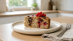 Fitness vločkový dort s lesním ovocem a čokoládou: jednoduchý pečený „baked oats“