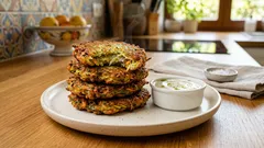 Křupavé cuketové placičky z pánve: trik, díky kterému se nerozpadají