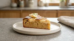 Jablečný koláč s vanilkovým krémem: vláčný moučník, který chutná i druhý den