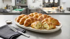 Bylinkové rohlíčky z kynutého těsta: voňavé po česneku a se sýrem