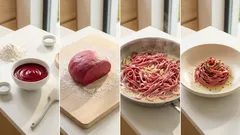 Domácí řepové těstoviny se sýrovou omáčkou: růžový „wow“ oběd z pár surovin